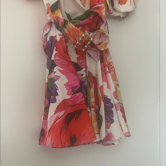Floral Puff Sleeve Dress - Picture 3 of 3